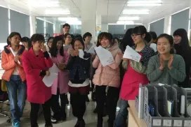 朝礼の様子